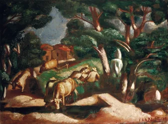 Die Rast auf dem Land, 1925